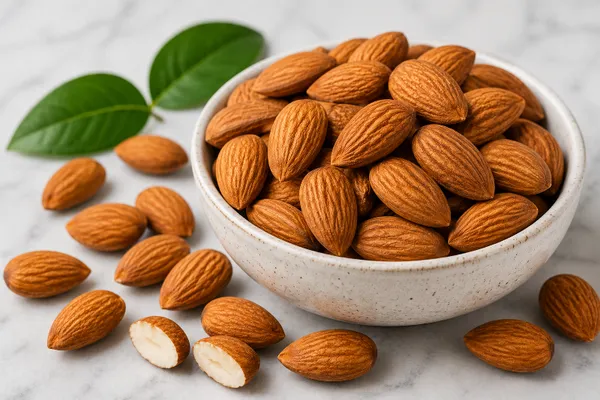 What Happens If You Eat Almonds — food photography for nutrition education