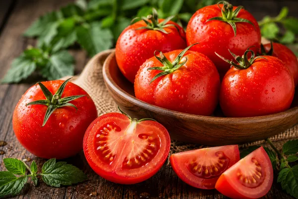 What Happens If You Eat a Tomato — food photography for nutrition education
