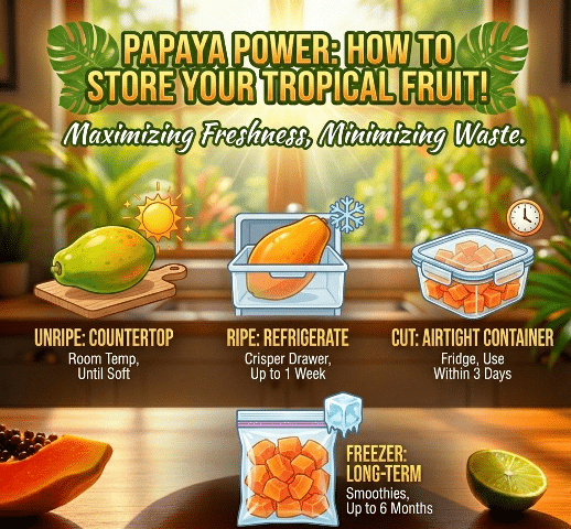 papaya storage